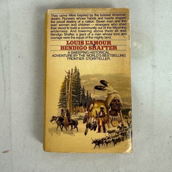 Louis LAmour Bendigo Shafter Historical Frontier Paperback Bantam Edition 1979 - Picture 2 of 3